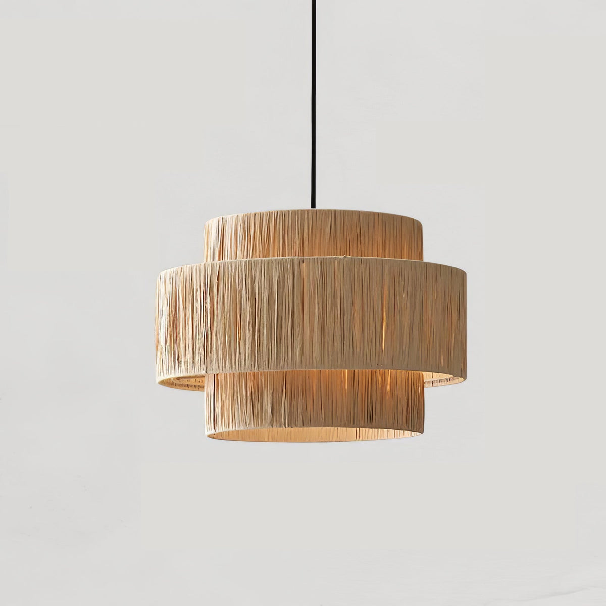 Thyra hanglamp van riet in traditionele retro-stijl
