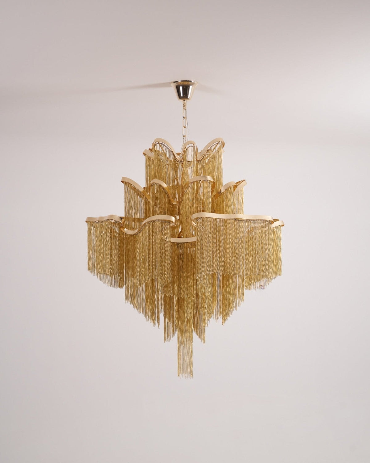 Lustra hanglamp Stream ketting nikkel