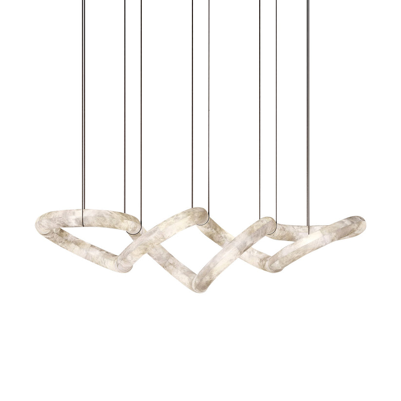 Mithos gebogen albasten hanglamp
