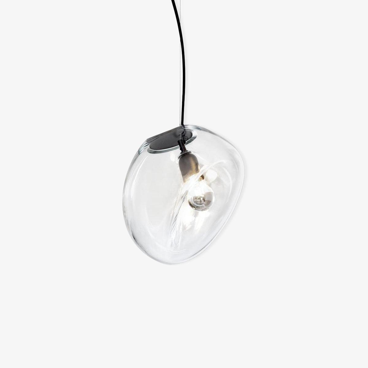 Rune minimalistische hanglamp met glazen kap