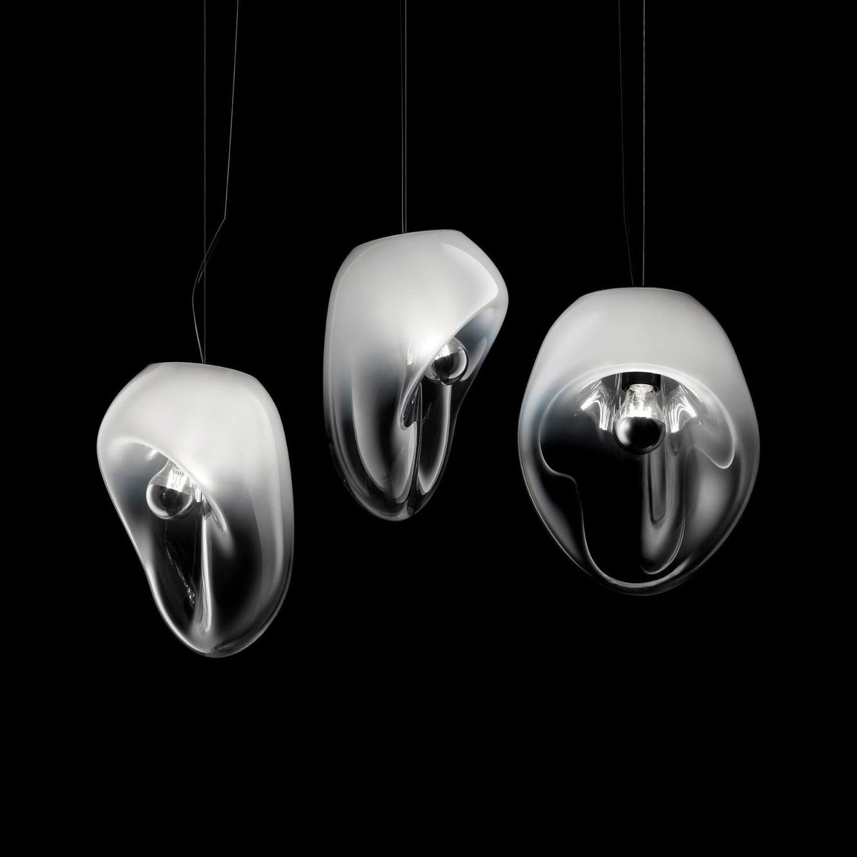 Rune minimalistische hanglamp met glazen kap