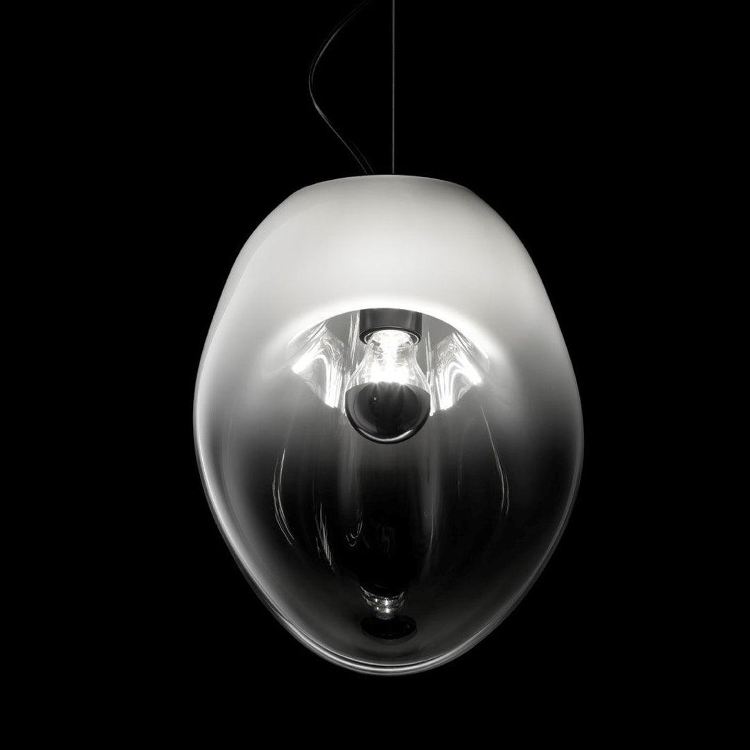 Rune minimalistische hanglamp met glazen kap