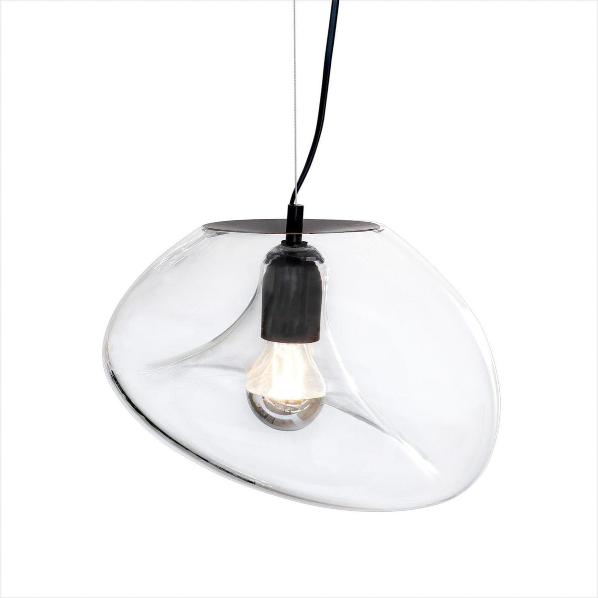 Rune minimalistische hanglamp met glazen kap