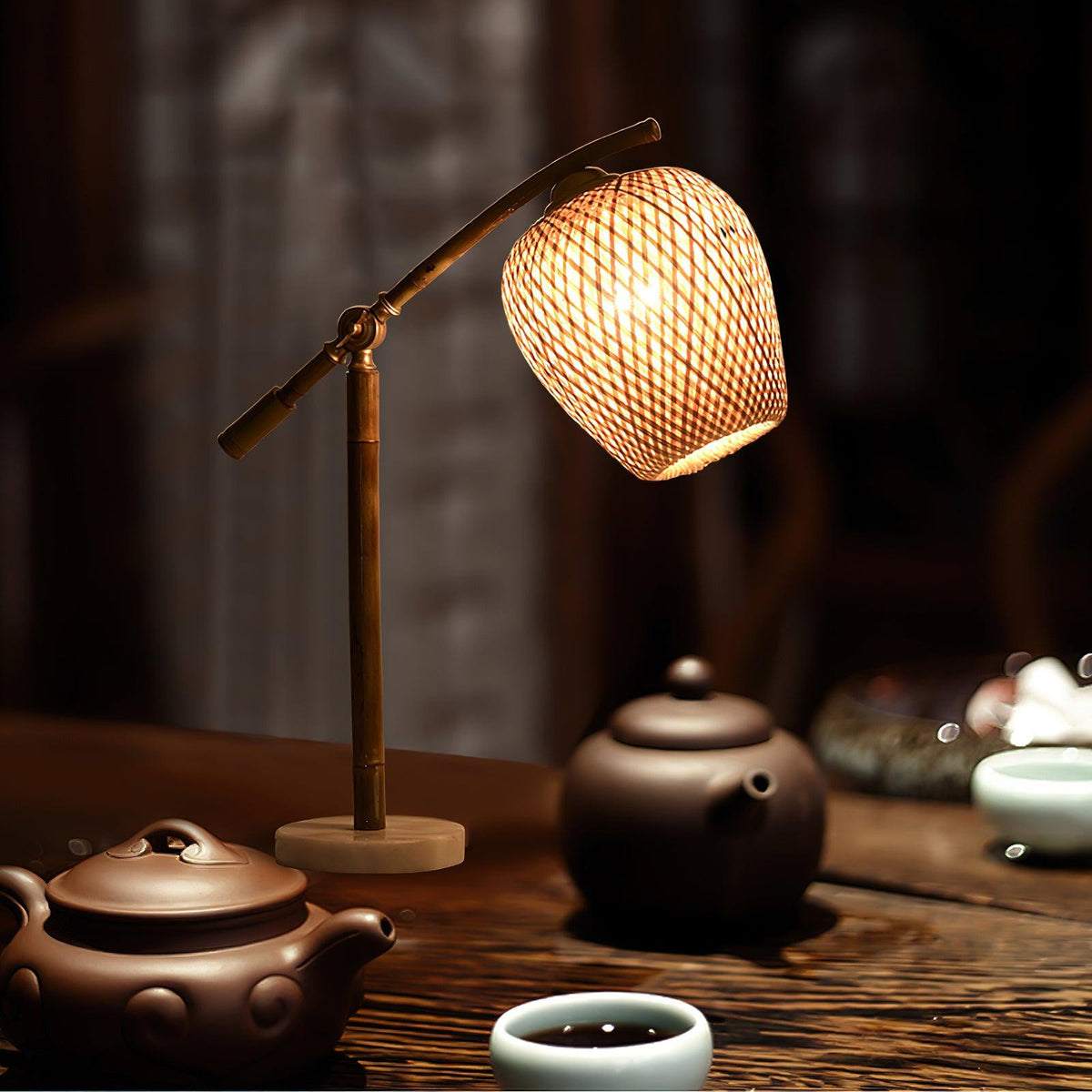 Zanell bamboe zen tafellamp