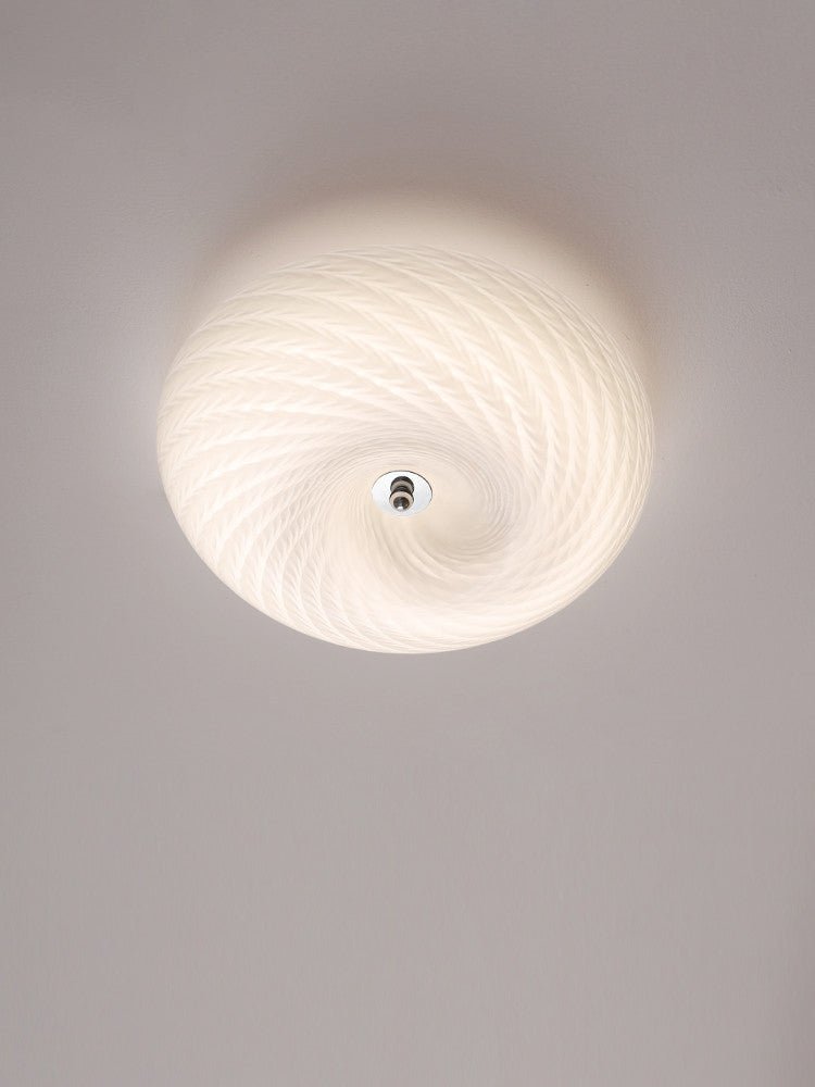 Swirl glas Vlakke plafondlamp