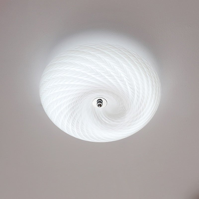 Swirl glas Vlakke plafondlamp