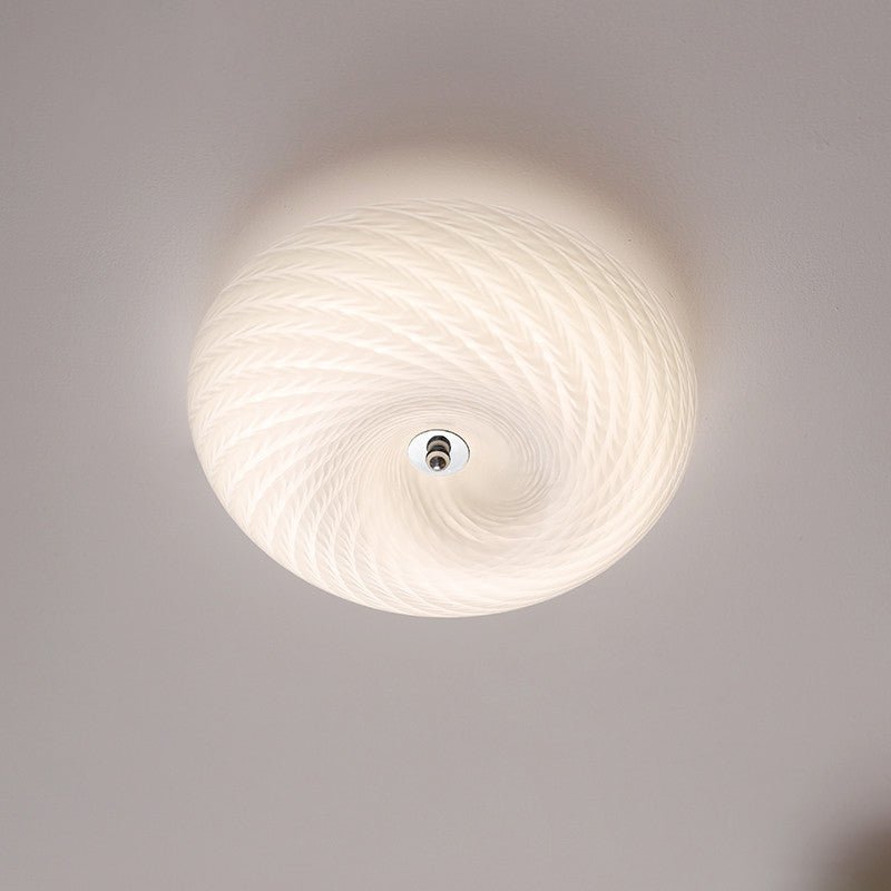 Swirl glas Vlakke plafondlamp