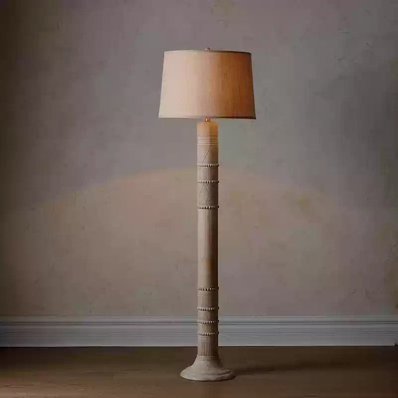 Eldon Rustic Houten vloerlamp