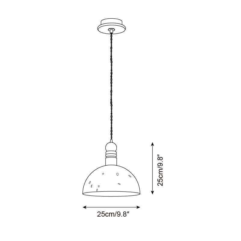 Lioroine koepelvormige hanglamp
