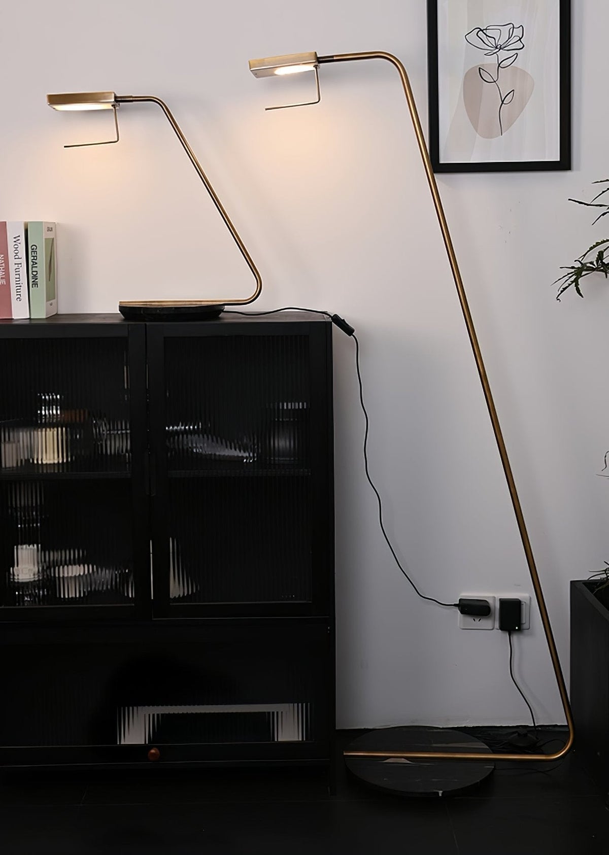 Petivine minimalistisch Marmeren vloerlamp
