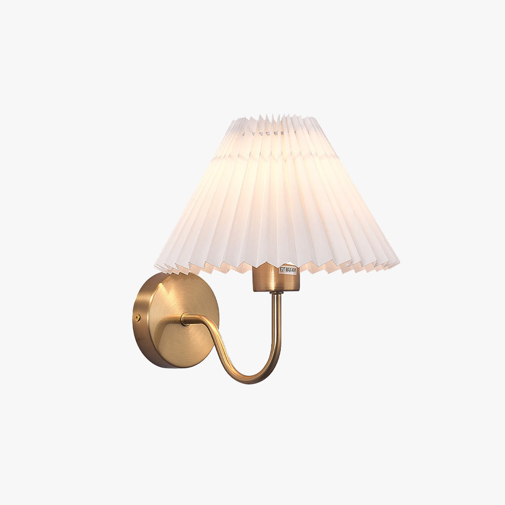 Eryn Scandinavische Vintage Binnen Wandlampen Messing/Zwart Metaal Slaapkamer