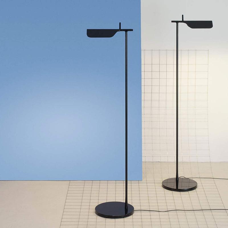 Edge Moderne Minimalistische Rechthoekige Lineaire Metalen Vloerlamp Zwart