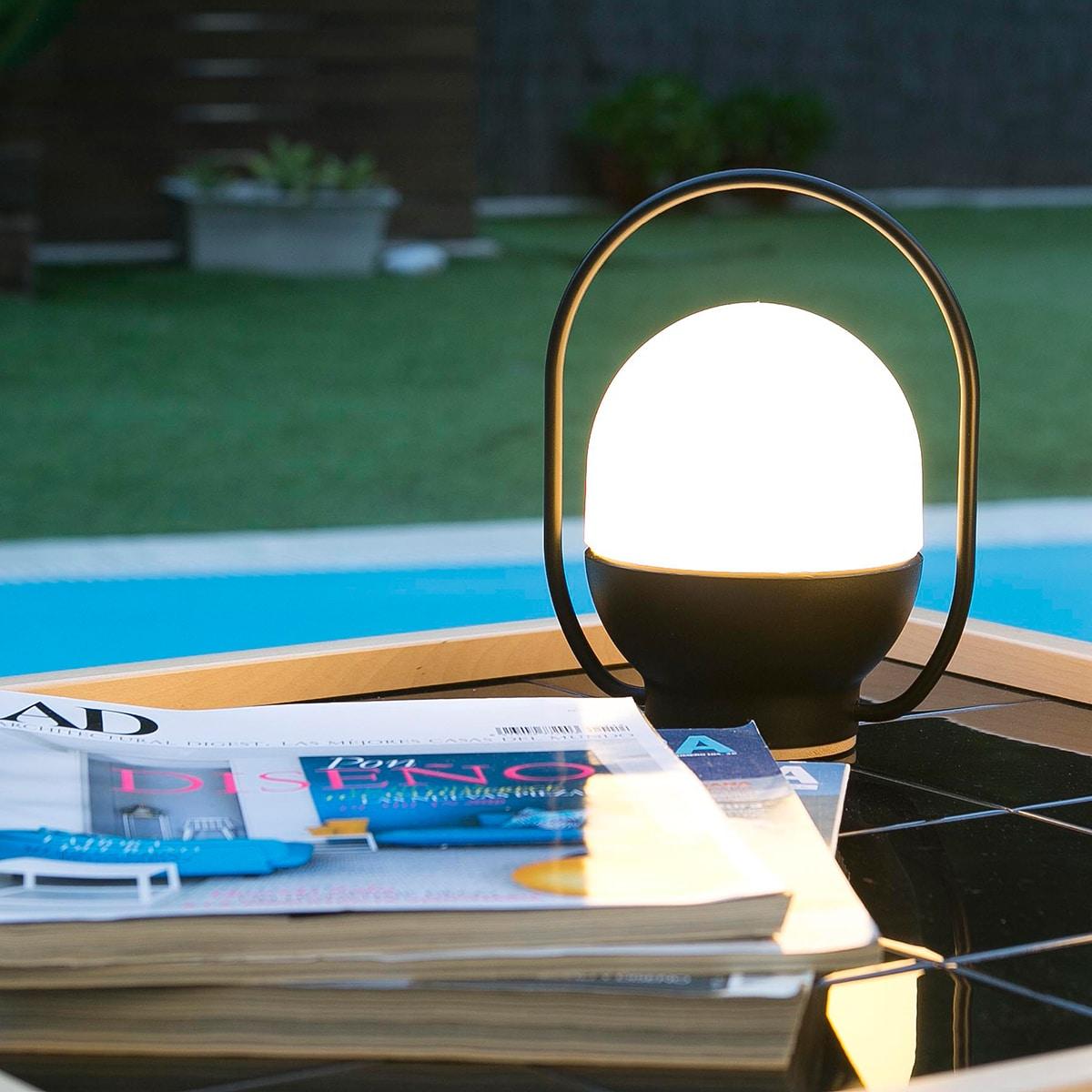 Orb Moderne tafellamp van glas