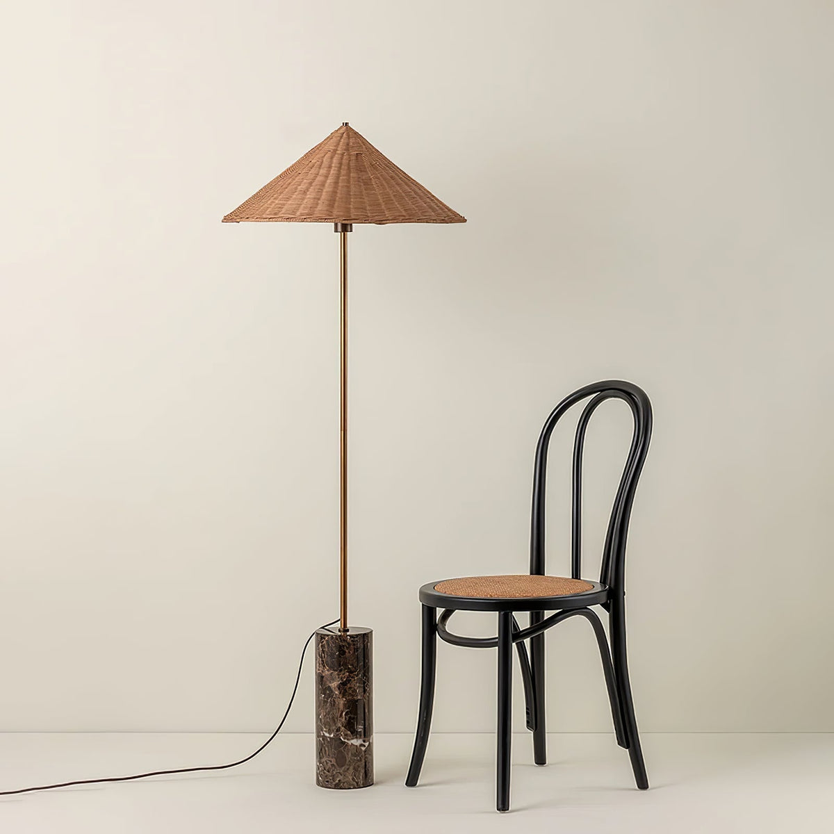 Zenith vloerlamp in bohemian marmer