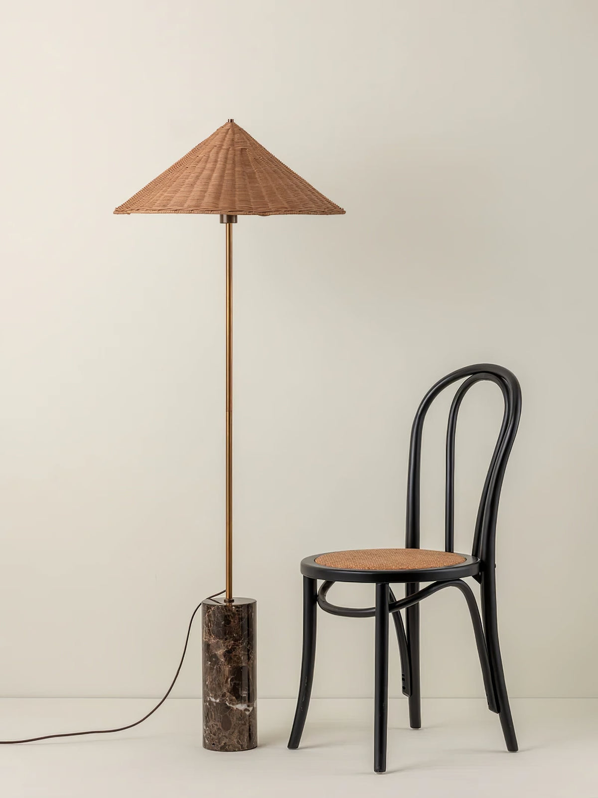 Zenith vloerlamp in bohemian marmer