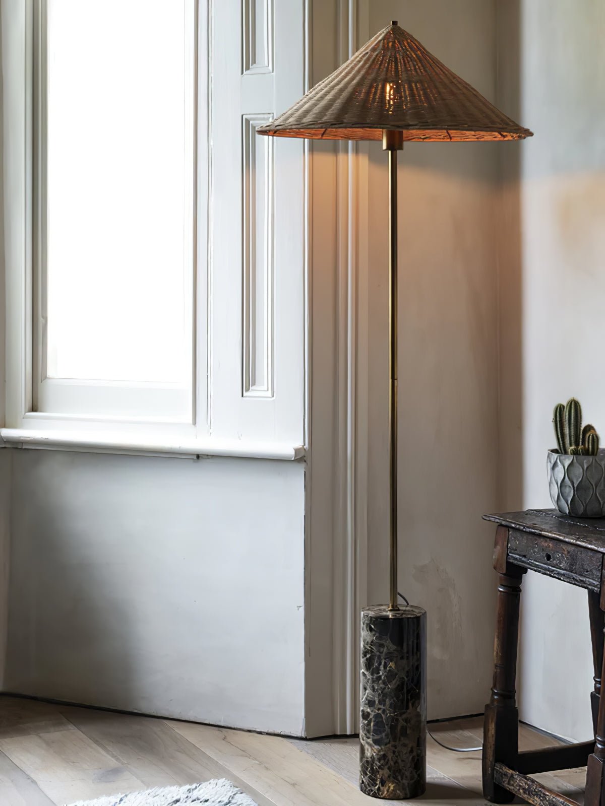 Zenith vloerlamp in bohemian marmer