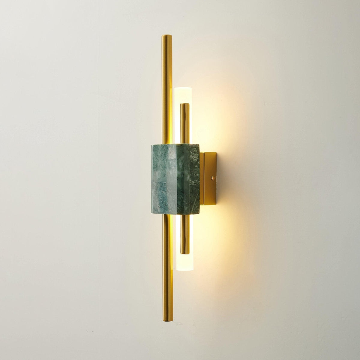 Evely Premium Noordse kunst wandlamp met marmer, met stekker