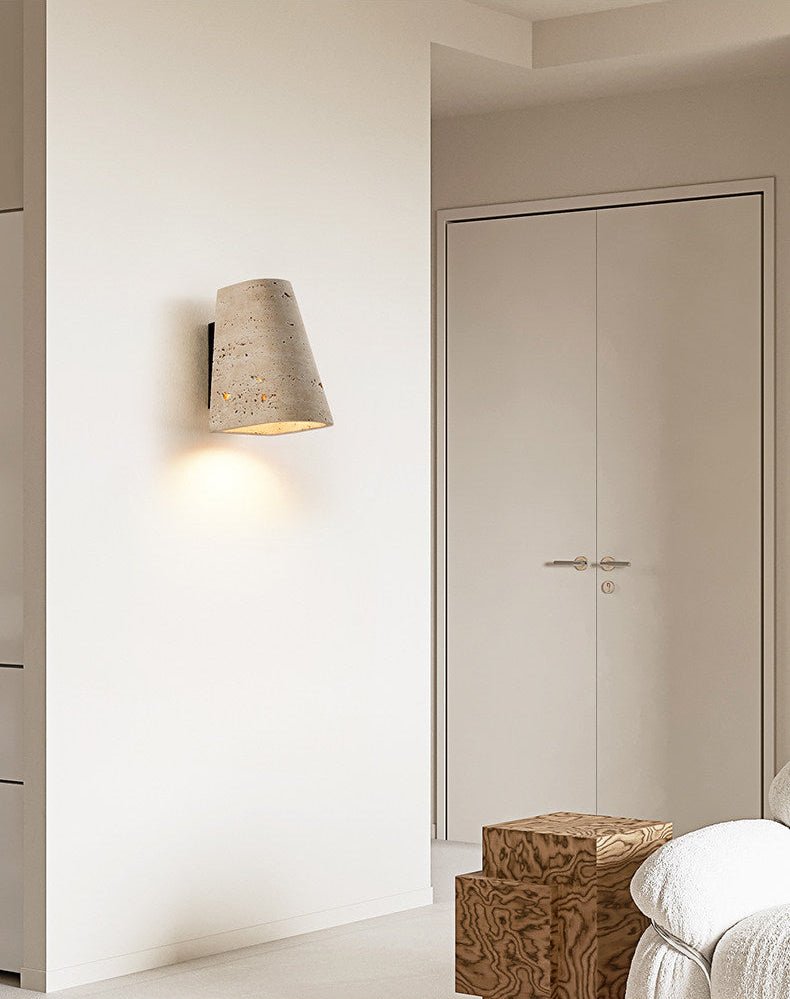 Tavren travertin wandlamp