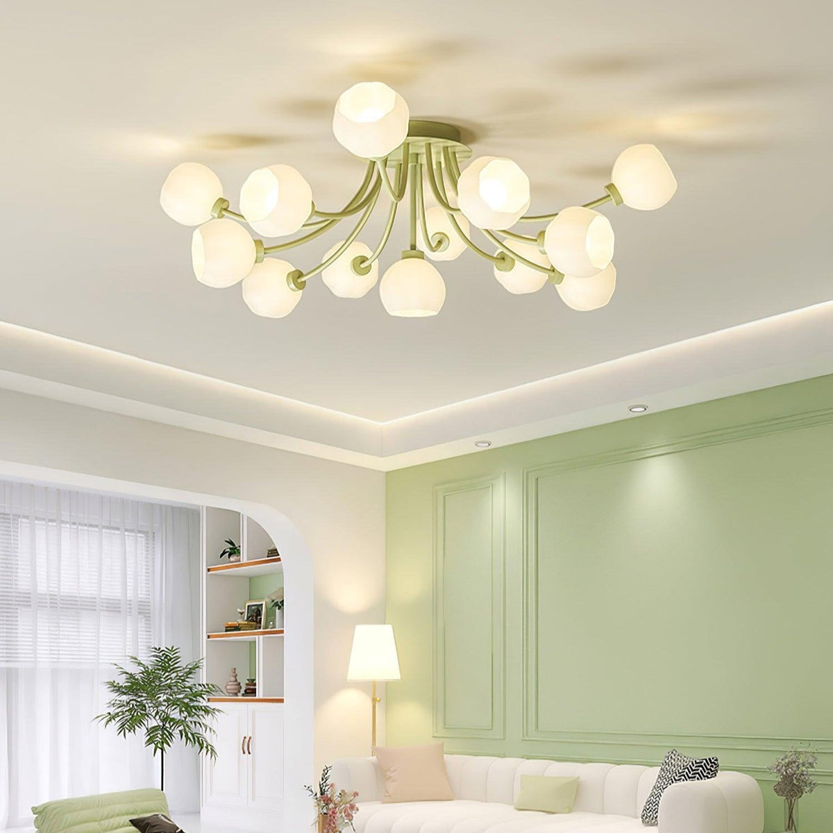 Florina bloemblaad plafondlamp