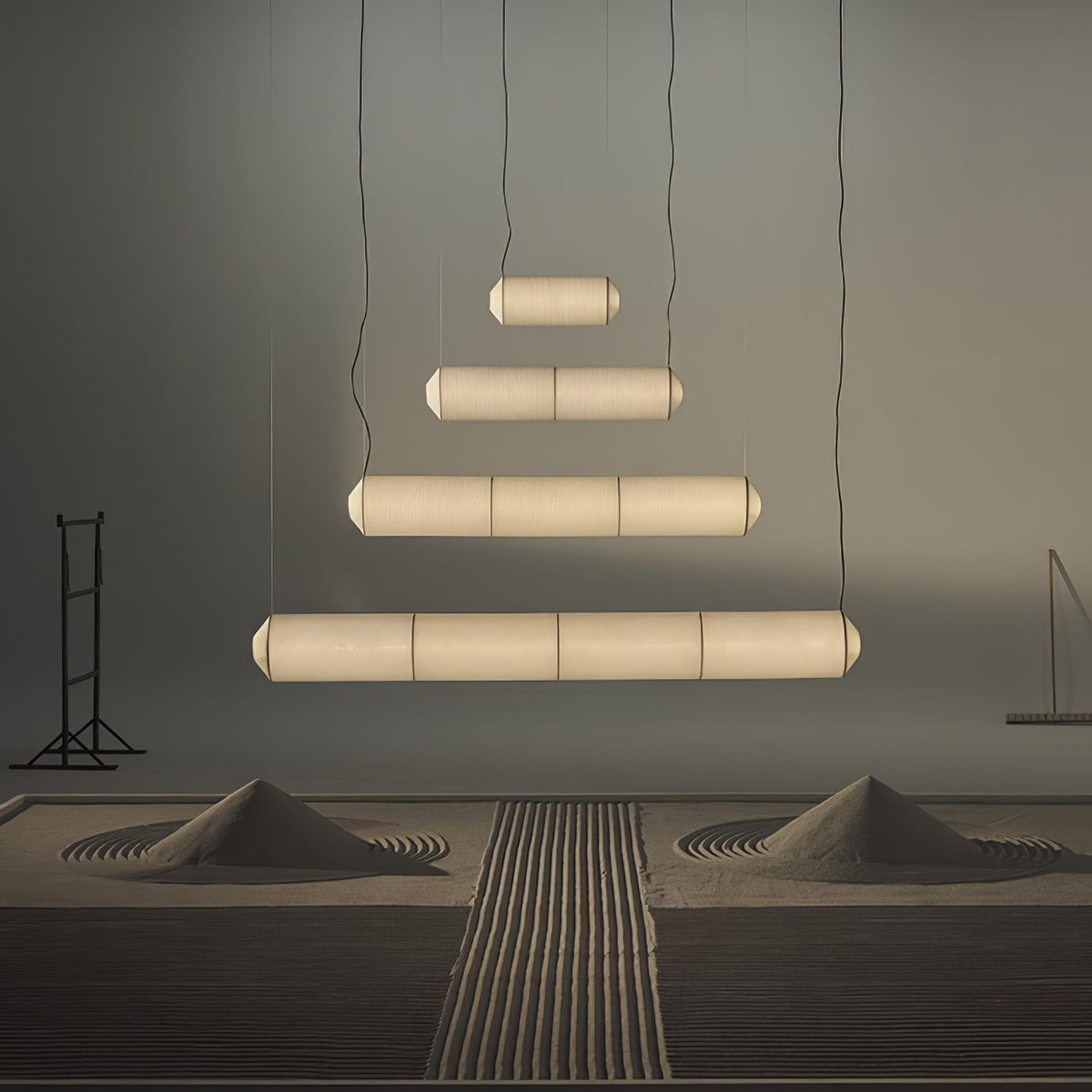 Oren moderne minimalistische hanglamp van natuurlijke mulberry zijde