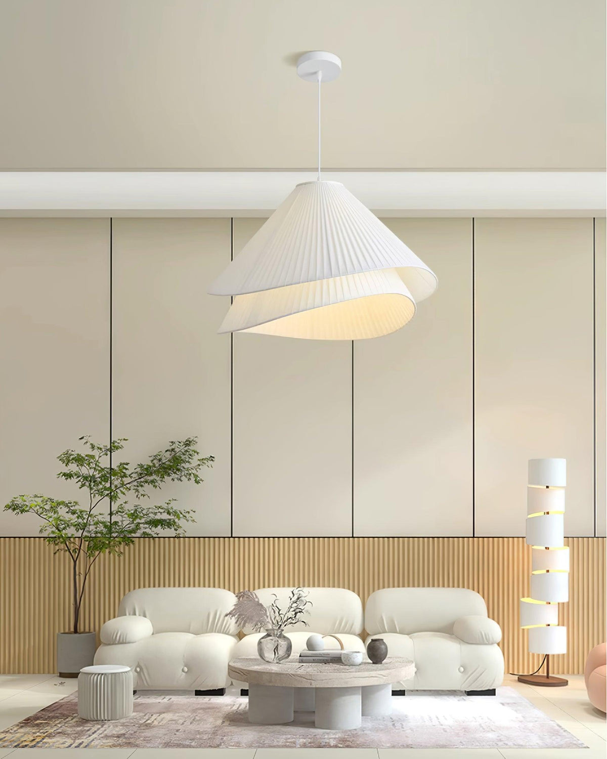 Tempo geplooide hanglamp