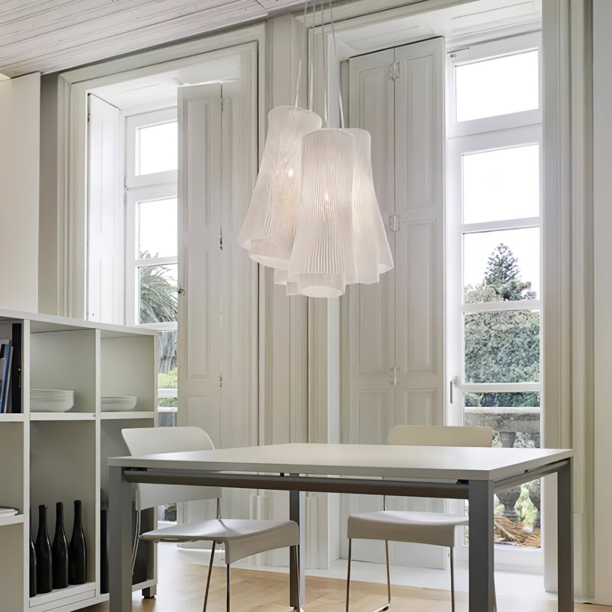 Viora Vintage hanglamp van geverfd staal