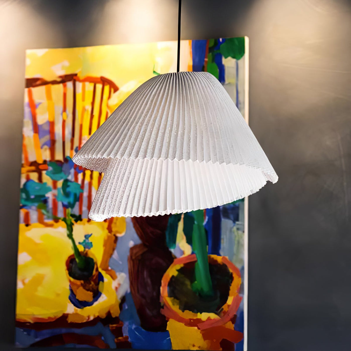 Viora Vintage hanglamp van geverfd staal