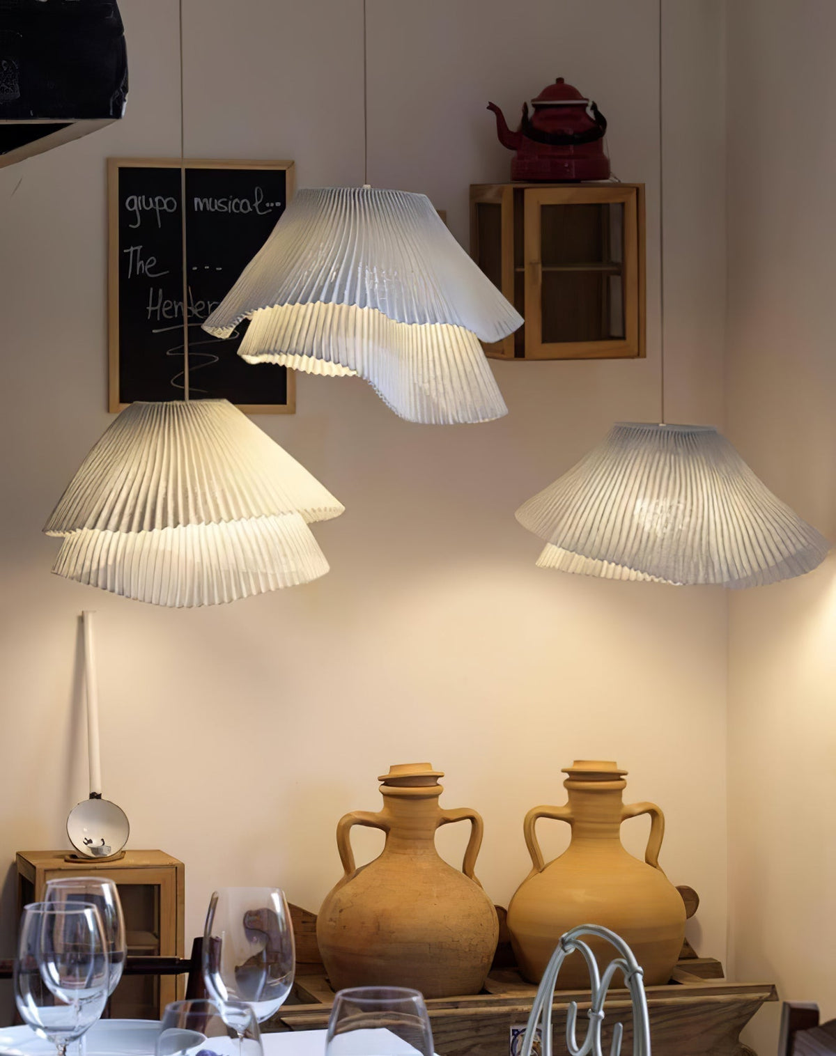 Viora Vintage hanglamp van geverfd staal