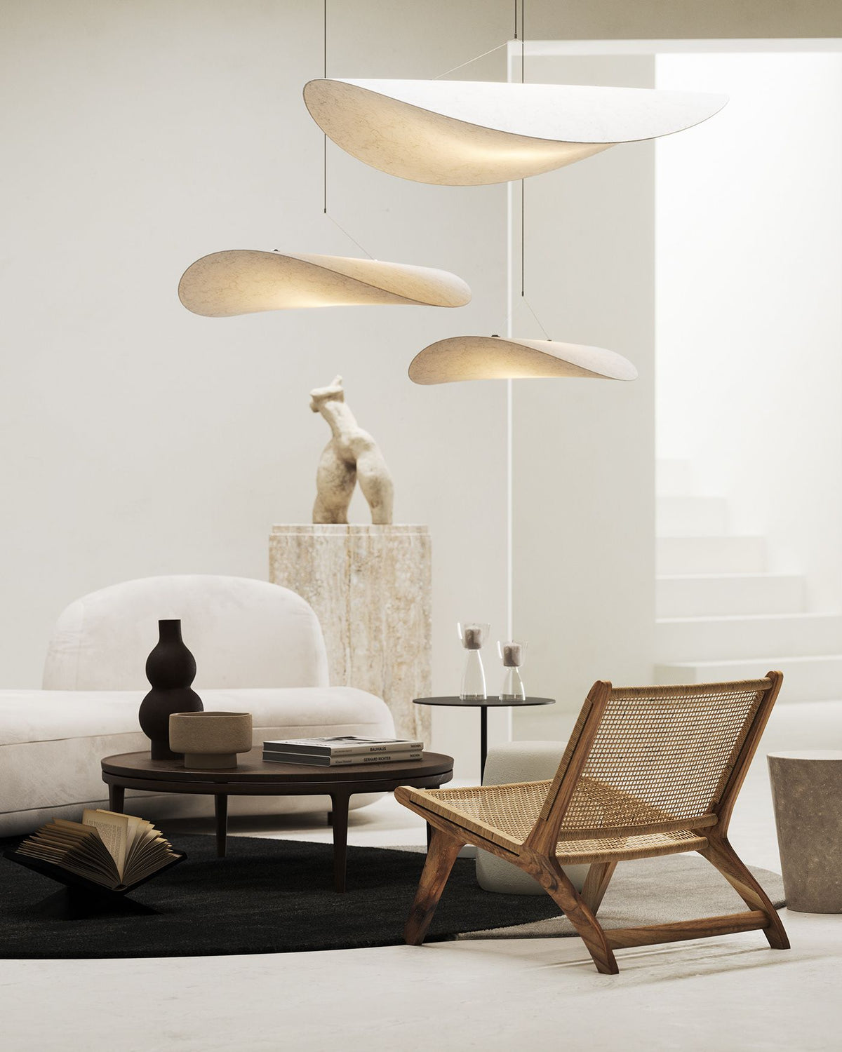 Luminette minimalistisch hanglamp van zijde