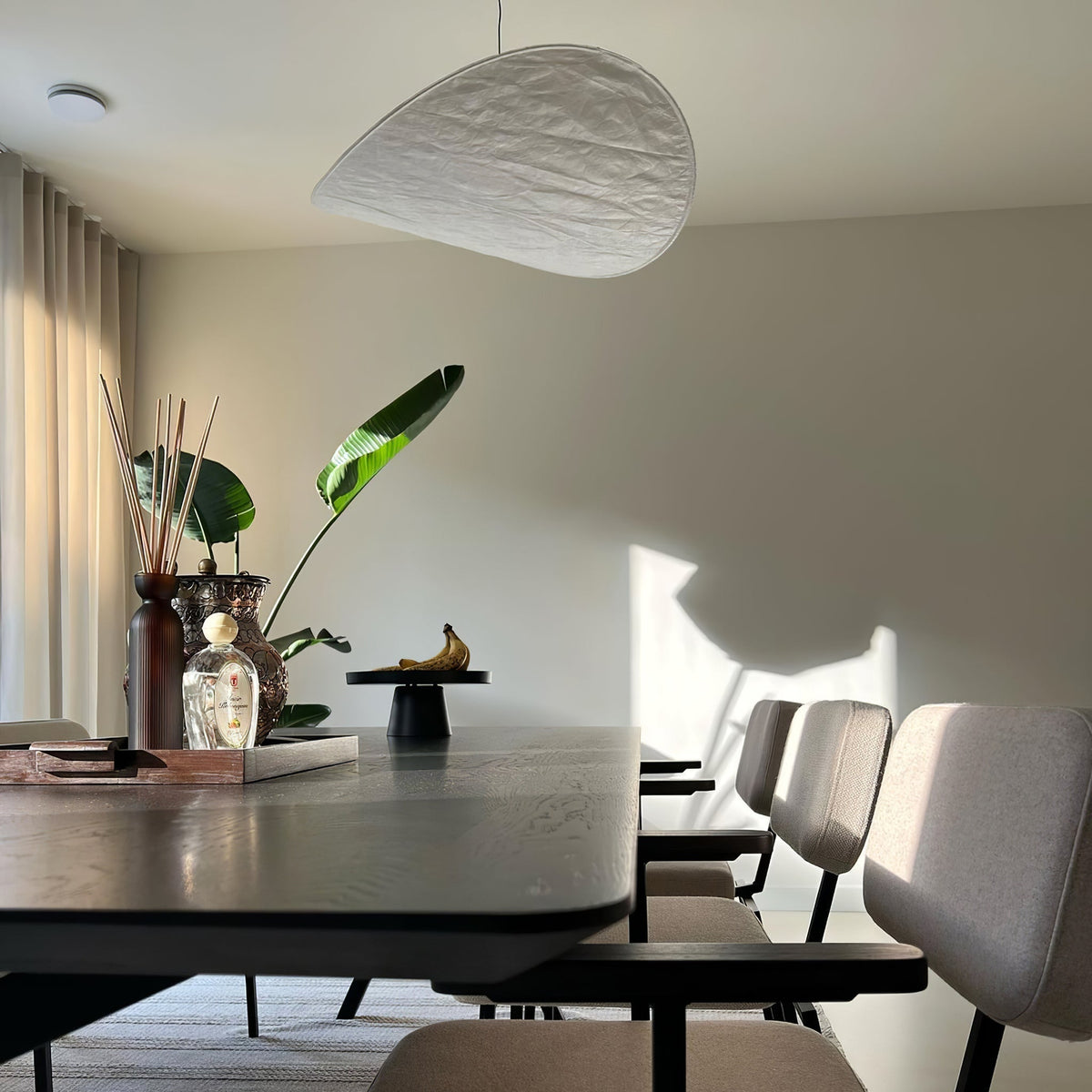Luminette minimalistisch hanglamp van zijde