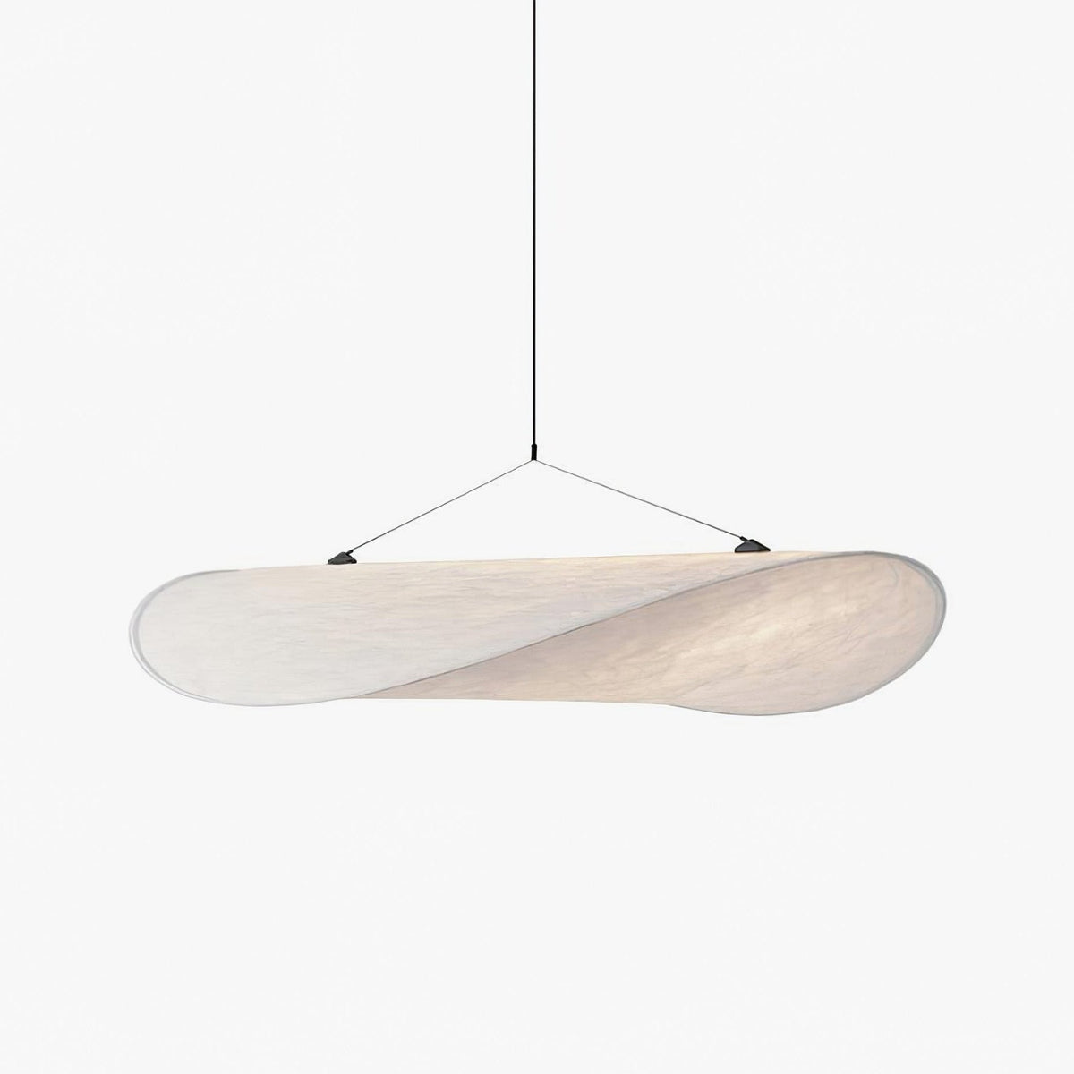 Larenol hanglamp van glas van papier en glasvezel