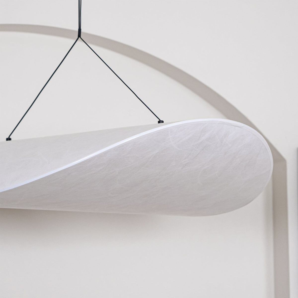 Luminette minimalistisch hanglamp van zijde