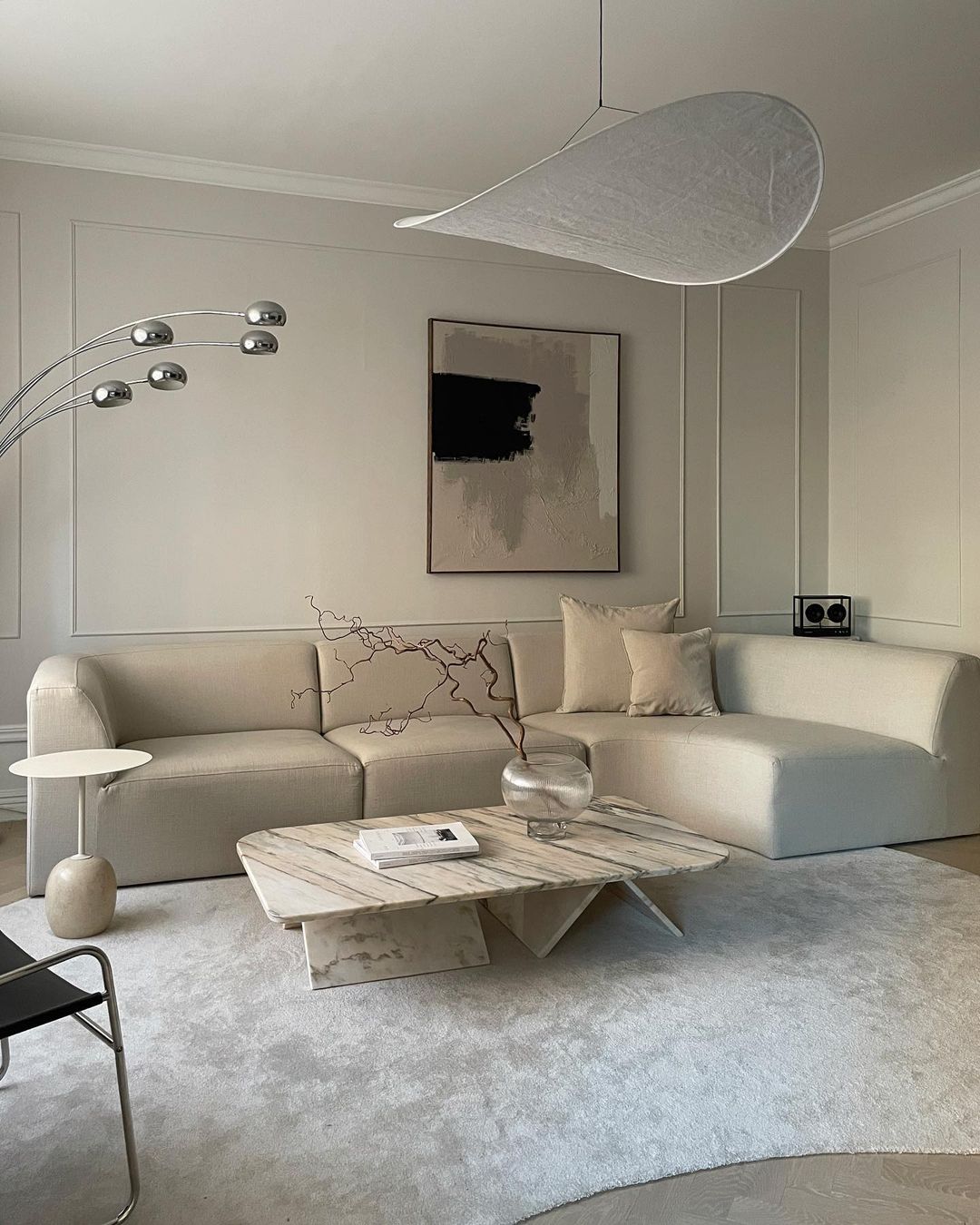 Luminette minimalistisch hanglamp van zijde