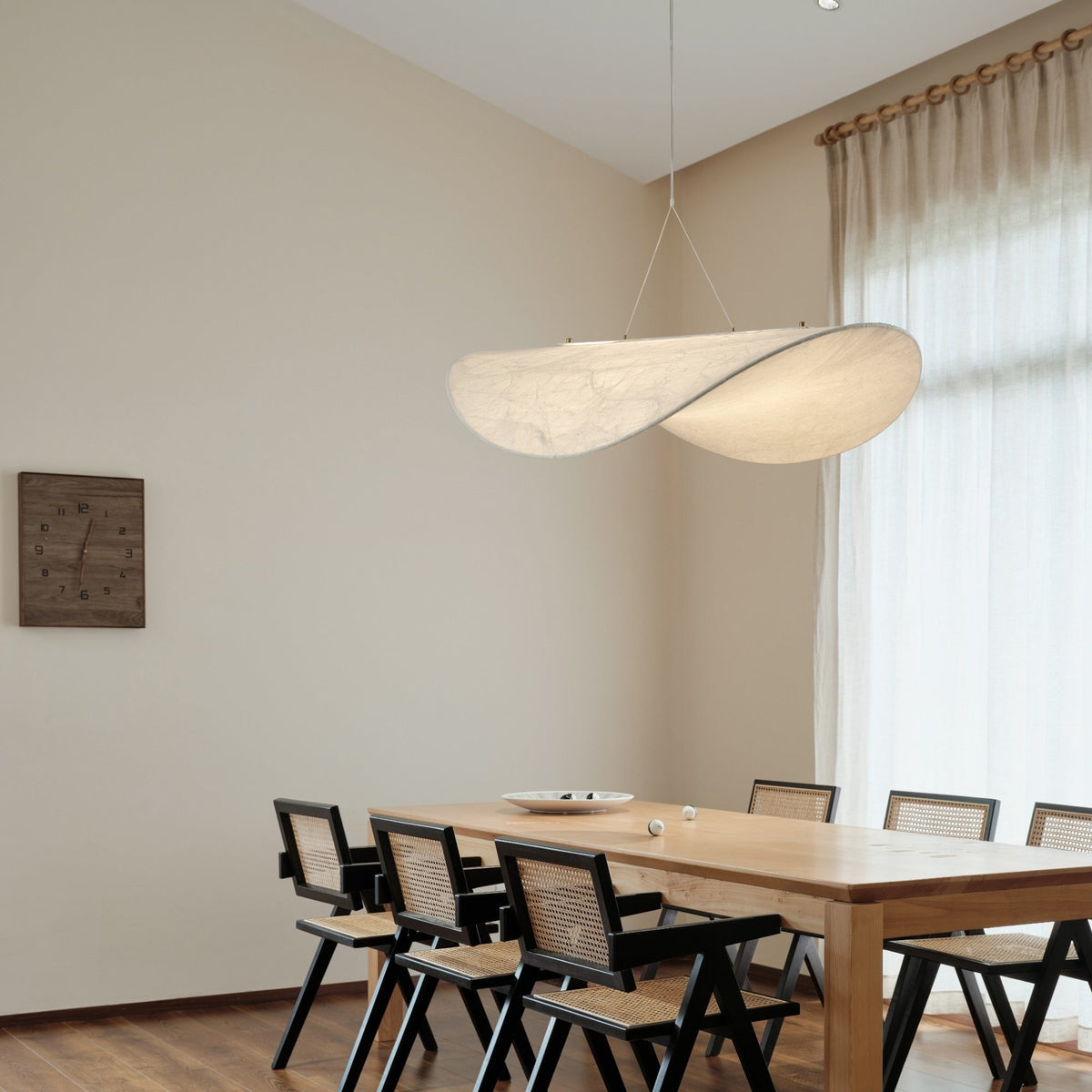 Marenis elegantie Nordic Zijde hanglamp