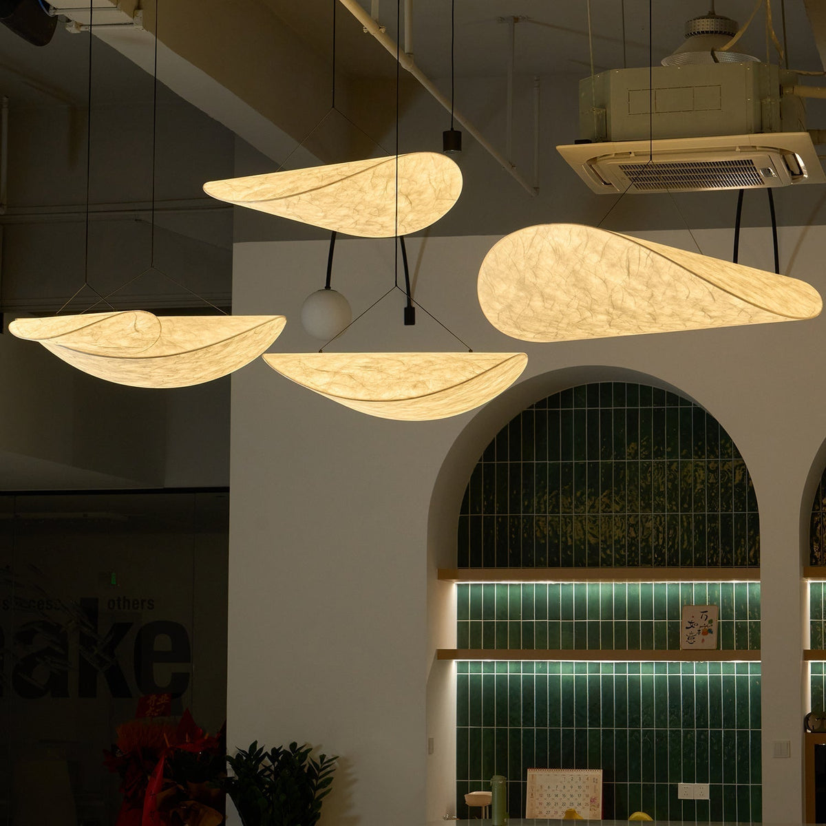 Luminette minimalistisch hanglamp van zijde