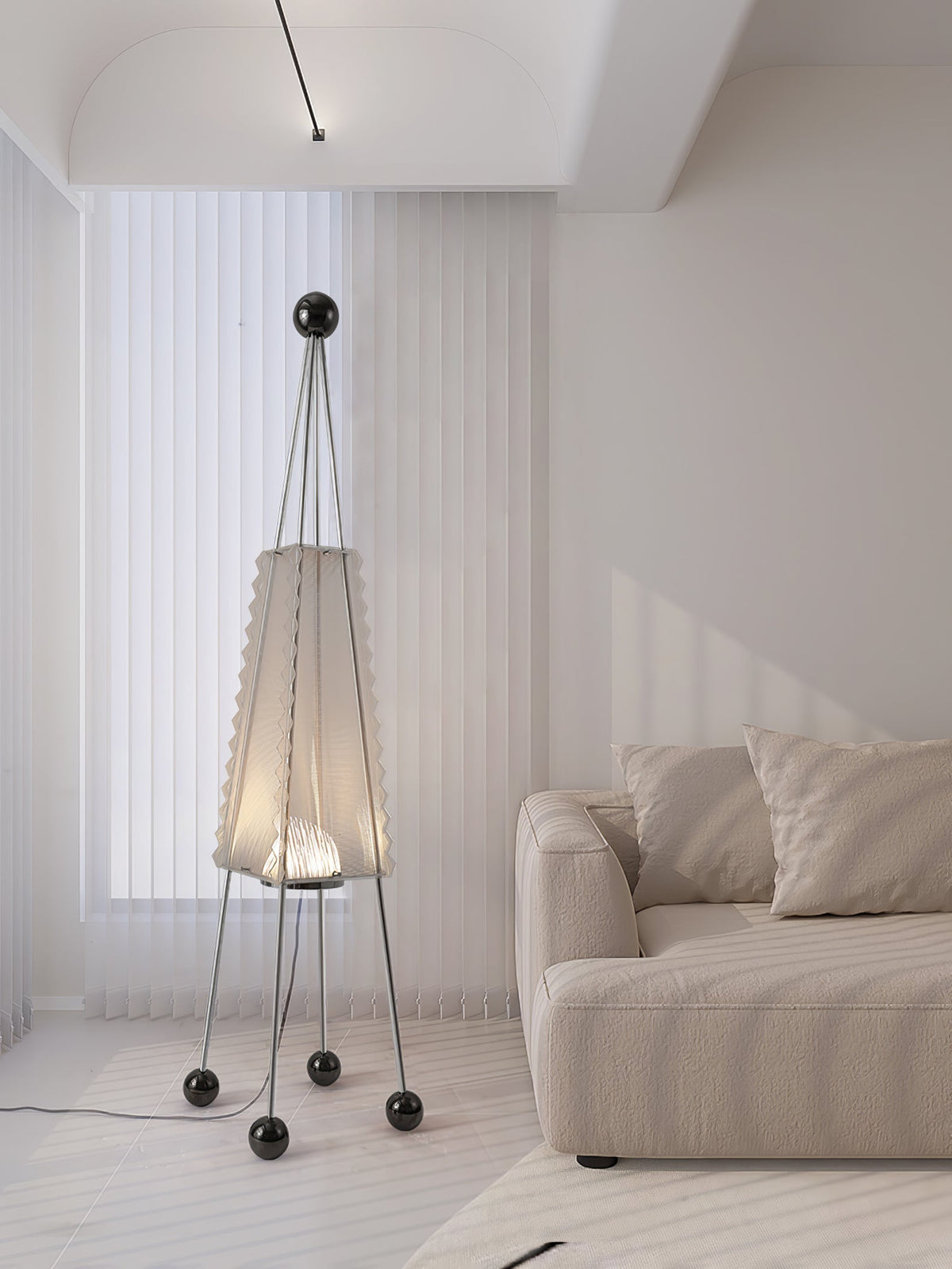 Tetra Industriële vloerlamp van acryl