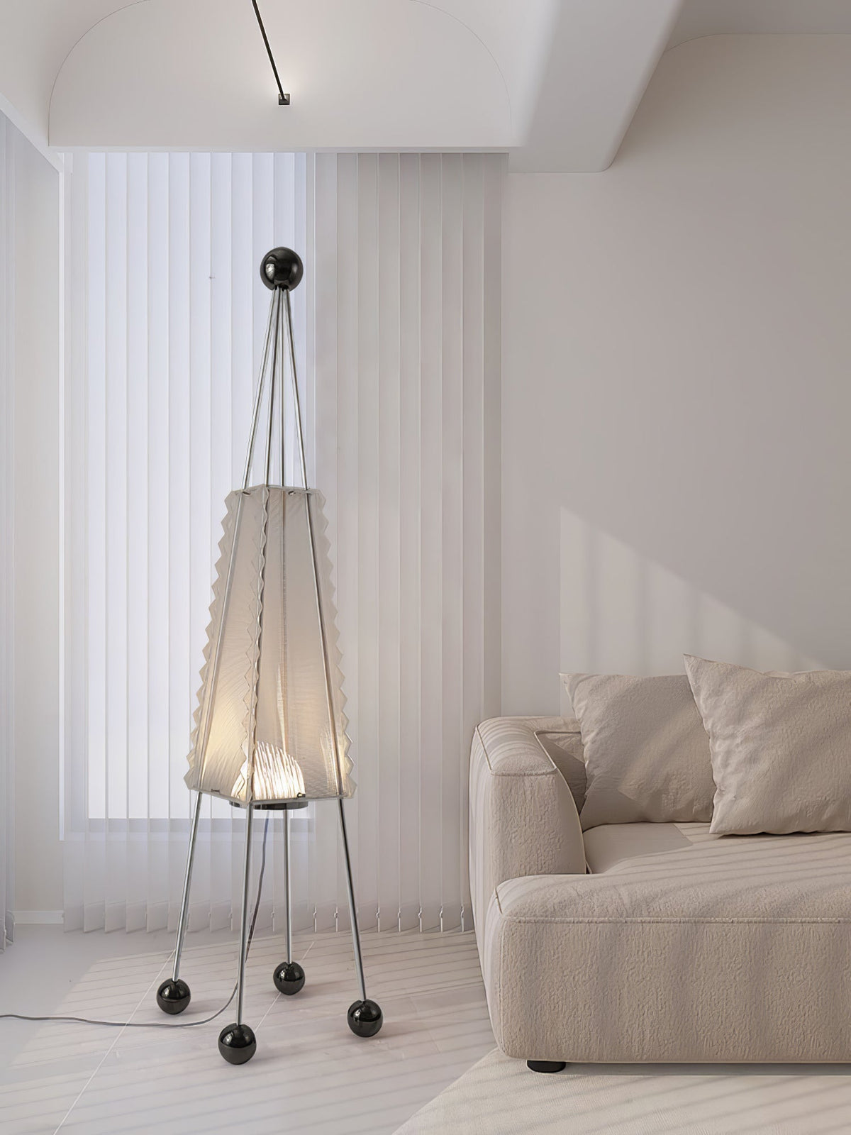 Tetra Industriële vloerlamp van acryl