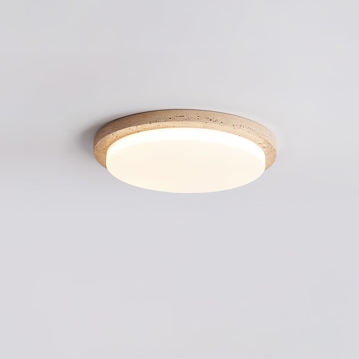 Tavisella gladde rand travertin plafondlamp