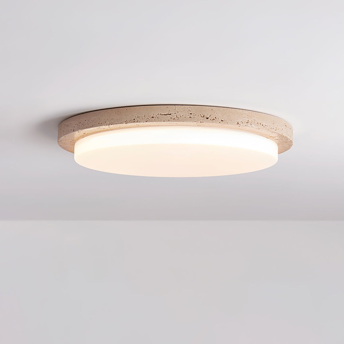 Tavisella gladde rand travertin plafondlamp