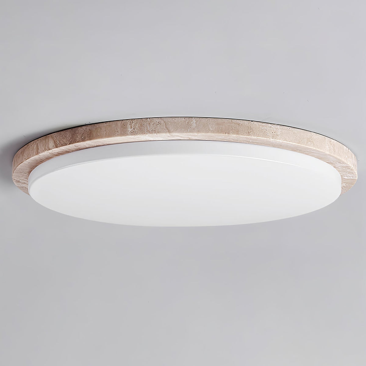 Tavisella gladde rand travertin plafondlamp