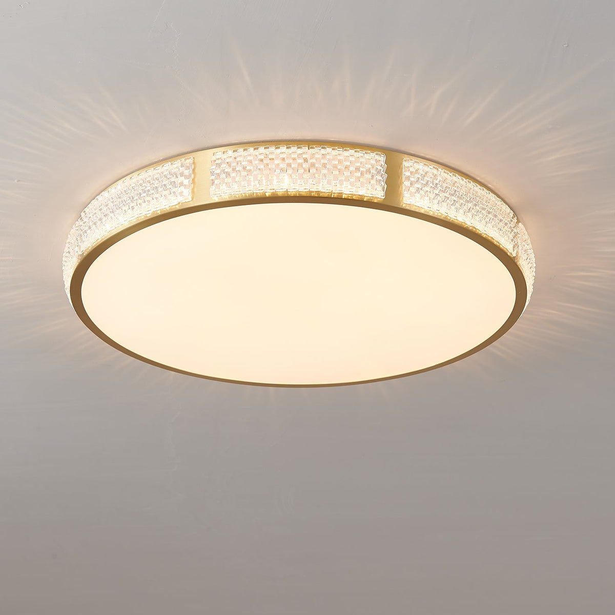 Oriuina plafondlamp messing acryl modern