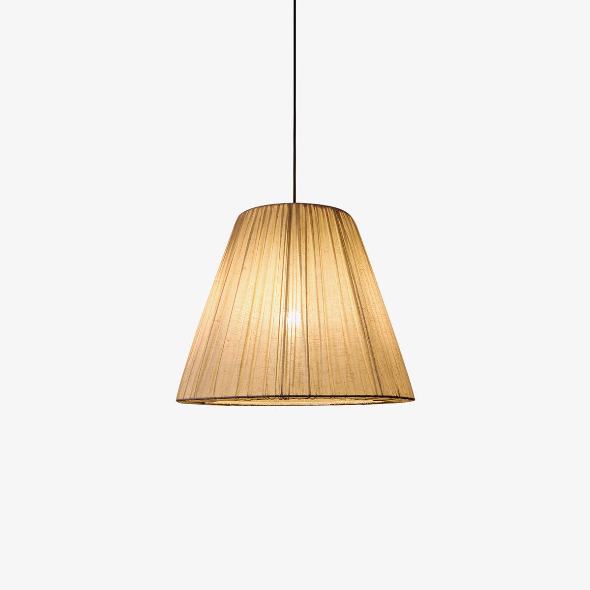 Docan hanglamp met stoffen kap in retro-stijl