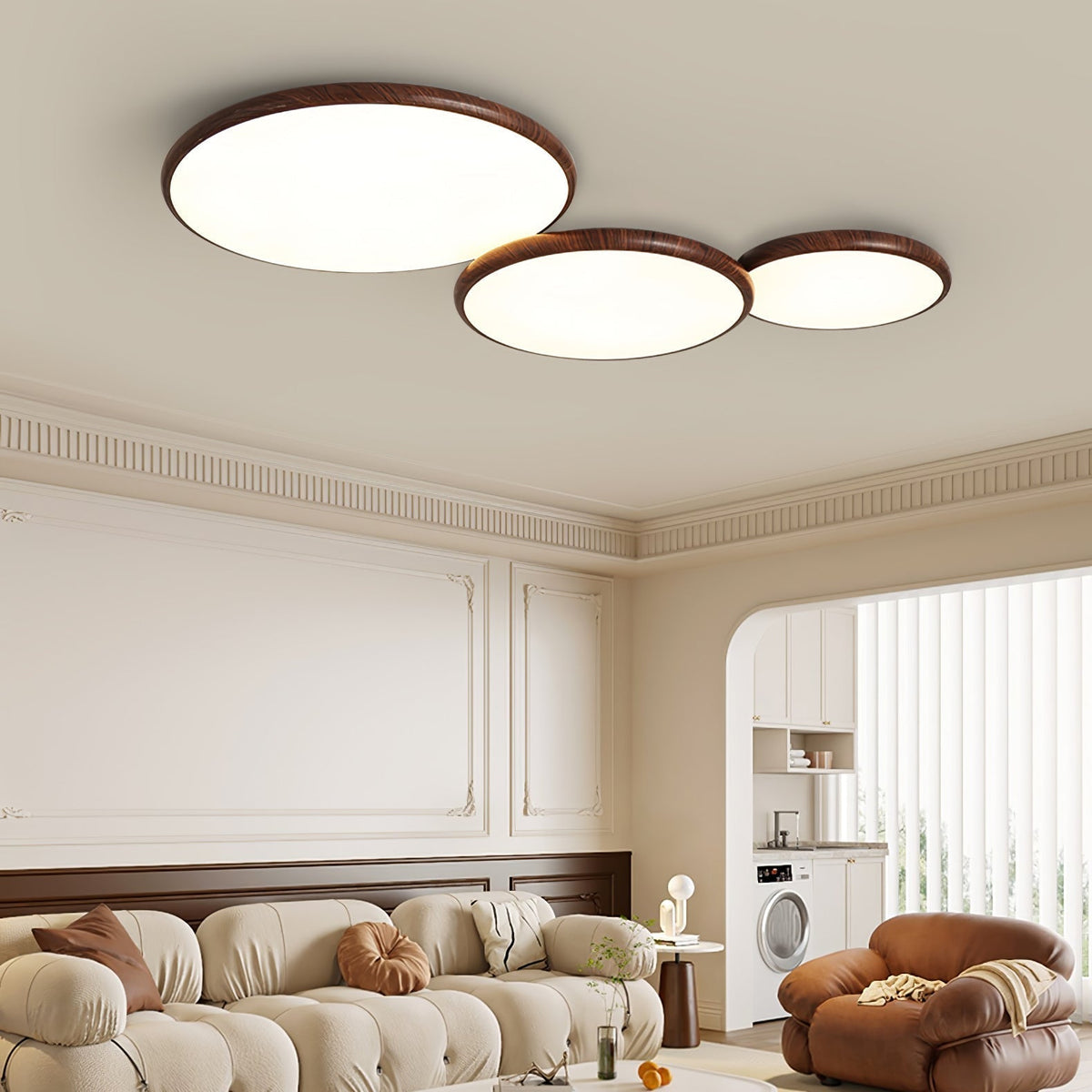 Bluxen Moderne plafondlamp met dunne geometrische vorm