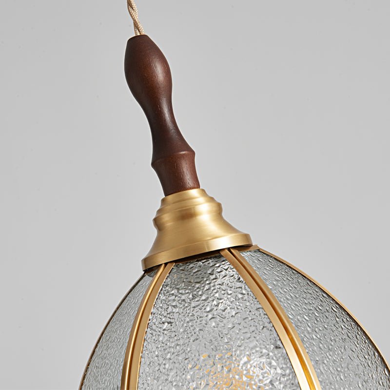 Floraner hanglamp van messing en glas