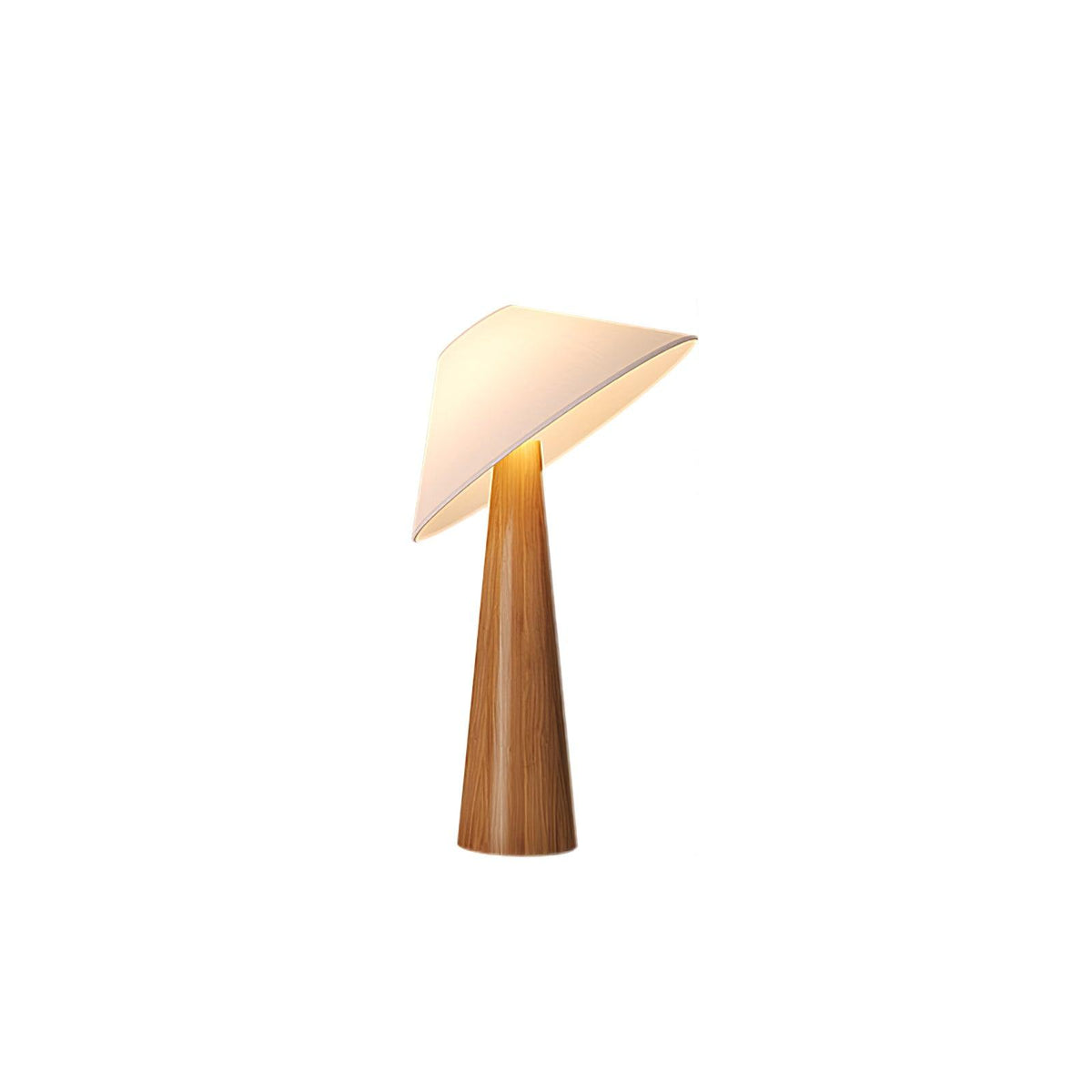 Vosile sculpturale tafellamp van hout