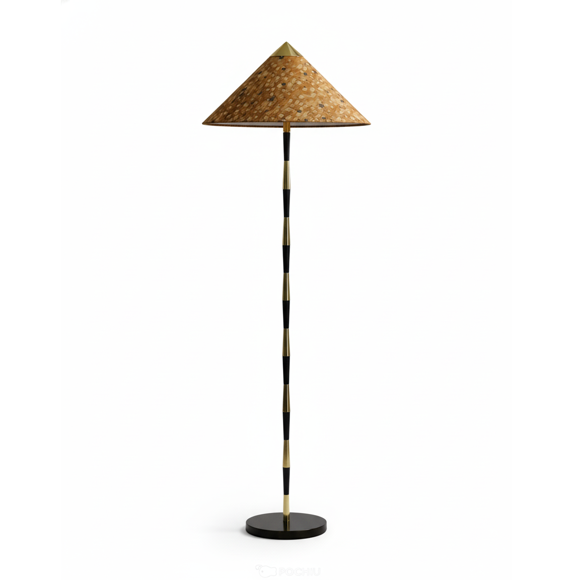 Burlwood vloerlamp