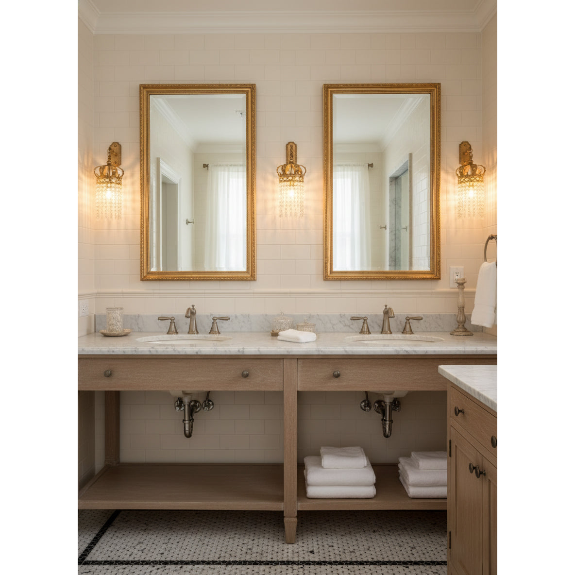 Timon messing kroonluchter wandlamp