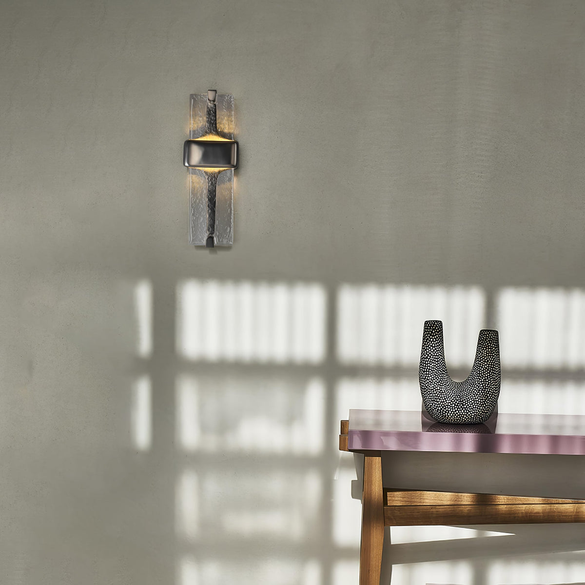 Ilmara premium glazen wandlamp in Noordse kunststijl