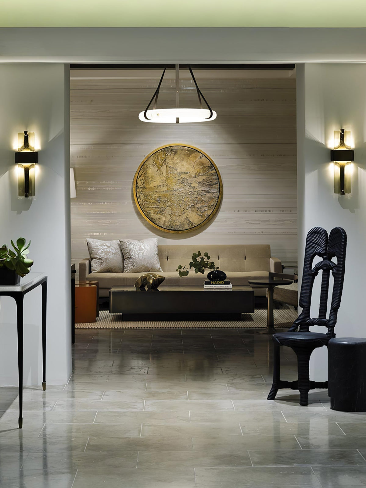 Ilmara premium glazen wandlamp in Noordse kunststijl