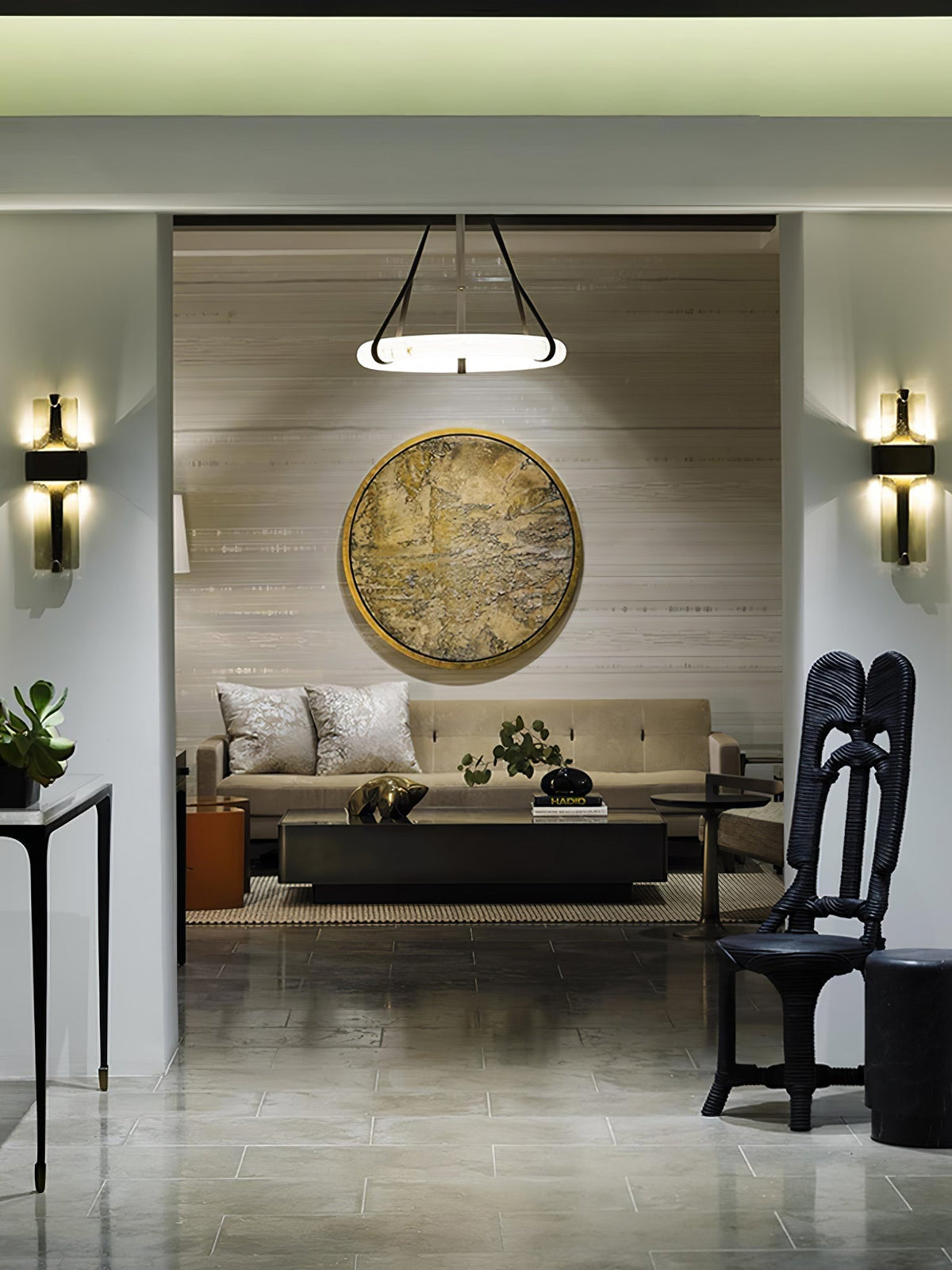 Ilmara premium glazen wandlamp in Noordse kunststijl